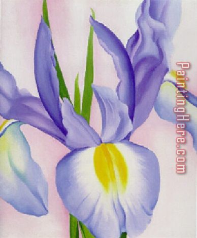 Lavender Iris painting - Georgia O'Keeffe Lavender Iris art painting